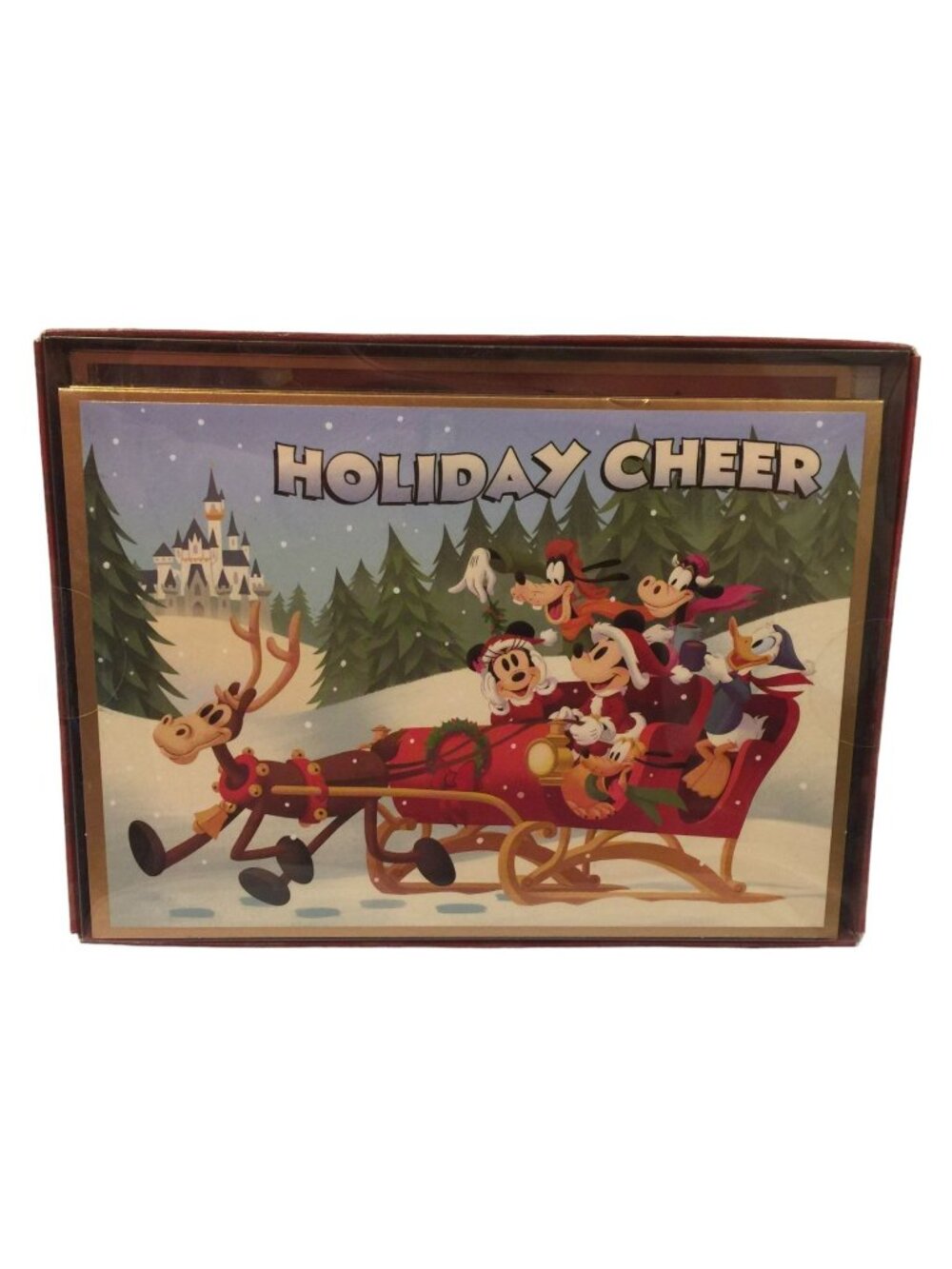 Disney Parks Holiday Cheer Greeting Cards 4 Designs 16 Cards 18 Envelopes